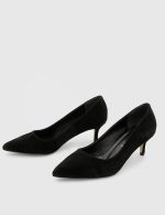 NELIA Black Suede Leather Women's Stiletto - Image 2