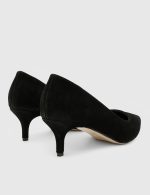 NELIA Black Suede Leather Women's Stiletto - Image 4