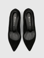 NELIA Black Suede Leather Women's Stiletto - Image 5