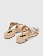 GLEDIA Pink Leather Women's Mulle - Image 4