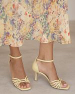 DONK Yellow Leather Women's Heeled Sandal - Image 2