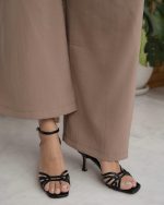 DONK Black Patent Leather Women's Heeled Sandal - Image 3