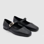 HEILY Black Leather Women's Ballerina