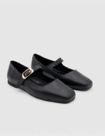 HEILY Black Leather Women's Ballerina