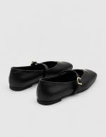 MURIEL Black Leather Women's Ballerina - Image 4