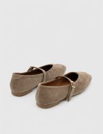 MURIEL Mink  Suede Leather Women's Ballerina - Image 4