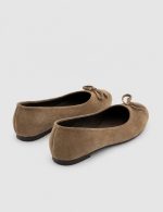 ZERBI Camel Suede Leather Women's Ballerina - Image 4