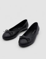 ZERBI Black Leather Women's Ballerina - Image 3