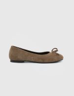 ZERBI Camel Suede Leather Women's Ballerina - Image 2