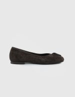 ZERBI Brown Suede Leather Women's Ballerina - Image 2