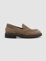 ELDA Camel Suede Leather Women's Loafer - Image 2