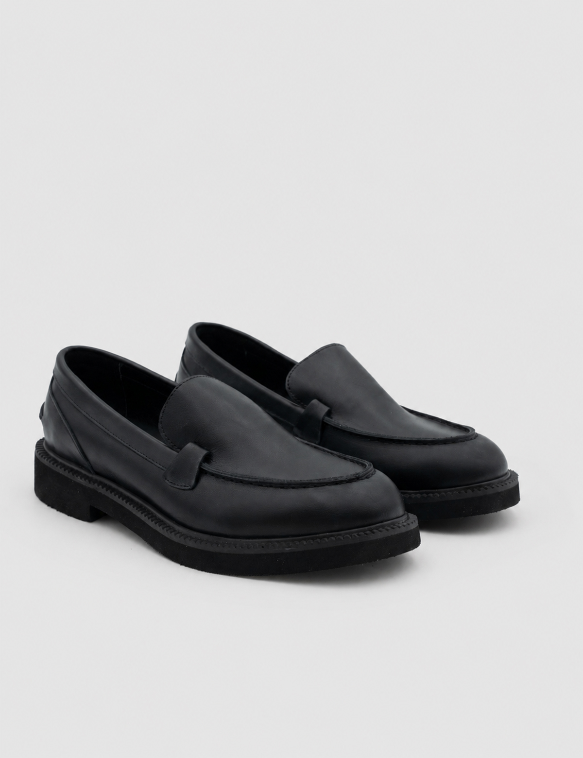 IMG_5372.JPG ELDA Black Leather Women's Loafer - Image 1