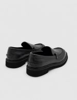 ELDA Black Leather Women's Loafer - Image 4