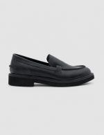 ELDA Black Leather Women's Loafer - Image 2