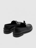 SILVANA Black Leather Women's Loafer - Image 4