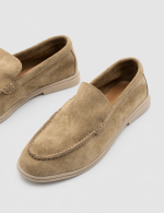 BERY Beige Suede Leather Women's Loafer - Image 3