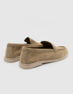 BERY Beige Suede Leather Women's Loafer - Image 4