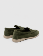 BERY Green Suede Leather Women's Loafer - Image 4