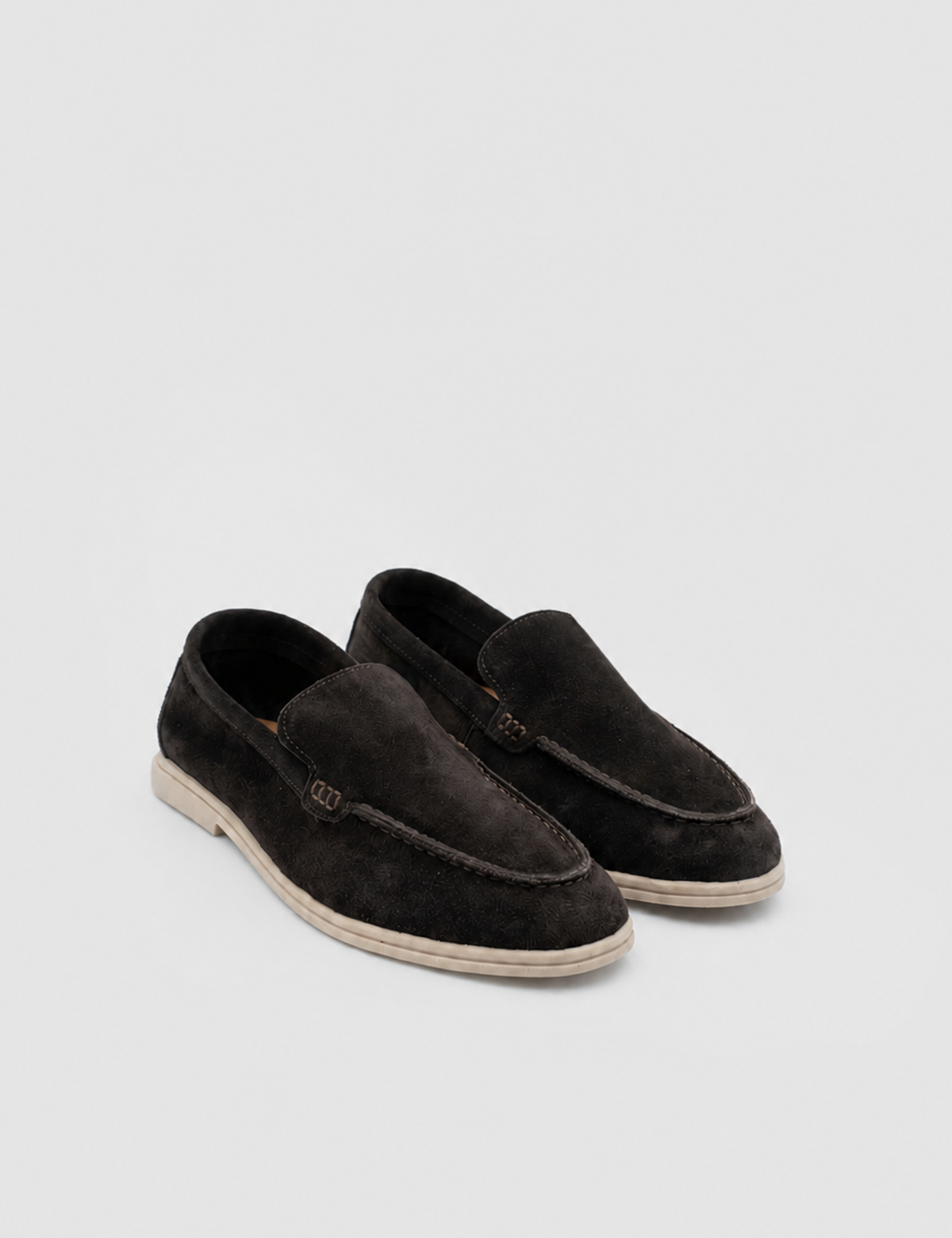 IMG_5834 BERY Brown Suede Leather Women's Loafer - Image 1