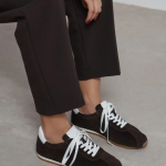 LADIN Brown Suede Leather Women's Sneaker