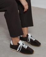 LADIN Brown Suede Leather Women's Sneaker