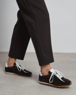 LADIN Brown Suede Leather Women's Sneaker - Image 3