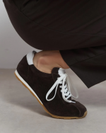 LADIN Brown Suede Leather Women's Sneaker - Image 2