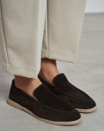 BERY Brown Suede Leather Women's Loafer - Image 2