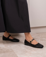 HEILY Black Leather Women's Ballerina - Image 3
