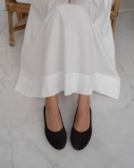 ZERBI Brown Suede Leather Women's Ballerina - Image 4