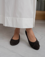 ZERBI Brown Suede Leather Women's Ballerina - Image 3