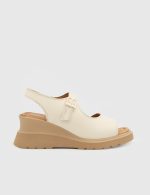 ERIOLA  White Leather Women's Sandal
