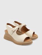 ERIOLA  White Leather Women's Sandal - Image 3