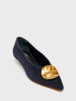 AROYA Blue Suede Leather Women's Stiletto - Image 2