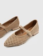 SEA Beige Suede  Leather Women's Ballerina - Image 2
