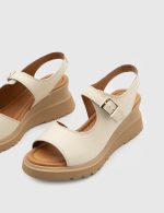 ERIOLA  White Leather Women's Sandal - Image 2
