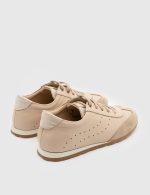ESTE Pink Suede Leather Women's Sneaker - Image 4