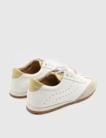 ESTE White Suede Leather Women's Sneaker - Image 5