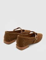 SEA Brown Suede  Leather Women's Ballerina - Image 4