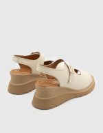ERIOLA  White Leather Women's Sandal - Image 4