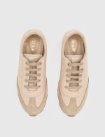 ESTE Pink Suede Leather Women's Sneaker - Image 3