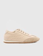 ESTE Pink Suede Leather Women's Sneaker