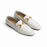 AXEL Beige Leather Women's Loafer