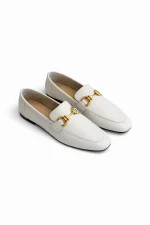 AXEL Beige Leather Women's Loafer
