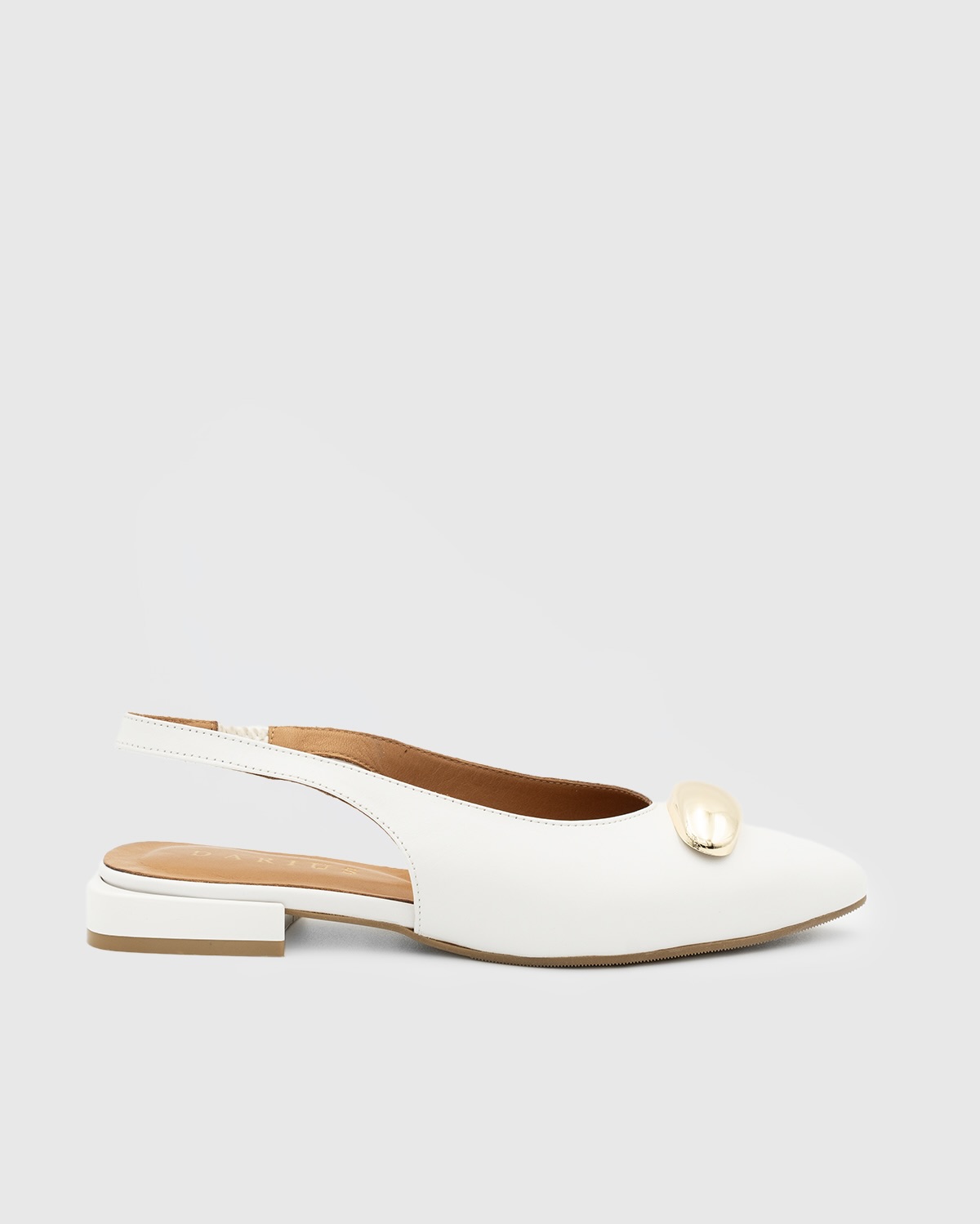 IMG_2559.JPG LILIAN White Leather Women's Heeled Sandal - Image 1