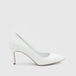 PATRICIA White Leather Women's Stiletto