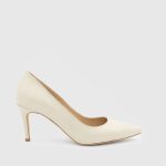 PATRICIA Beige Leather Women's Stiletto