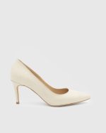 PATRICIA Beige Leather Women's Stiletto