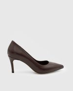 PATRICIA Burgundy Leather Women's Stiletto