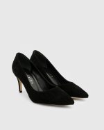 PATRICIA Black Suede Leather Women's Stiletto - Image 3